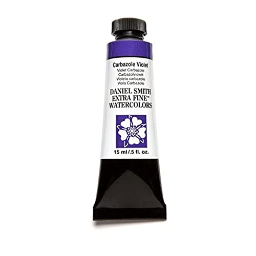 Daniel Smith Extra Fine Watercolor 15ml Paint Tube, Carbazole Violet (284600019), 0.5 Fl Oz (Pack of 1) - color: Carbazole Violet