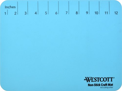 Westcott ‎16814 Projectmate Non-Stick Silicone Mat for Crafts, Glue Guns, Size 9 x 12 In - size: 12"L x 9"W