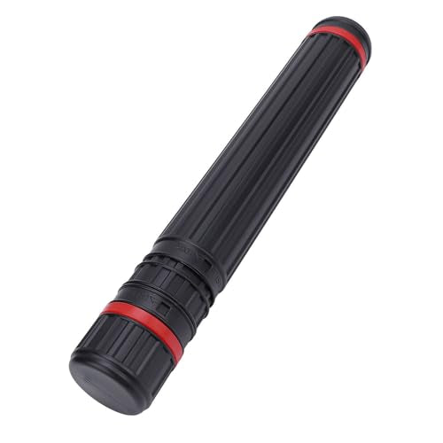 Poster Tube, Poster Tubes Document Tube with Strap Expandable Poster Storage Mailing Tube for Document Black Telescoping Drafting Tube Art Tool Small
