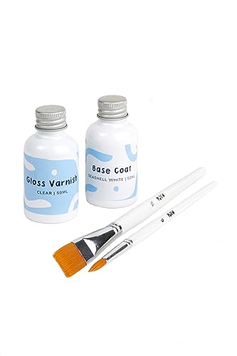 Pott'd Gloss Varnish for Air Dry Clay Clear Acrylic Glaze Sealant for Pottery 50ml