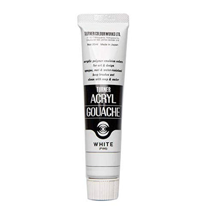 Turner Colour Works Acryl Gouache Artist Acrylic Paint - Single 20 ml Tube - White - color: White, size: 0.68 Fl Oz (Pack of 1)