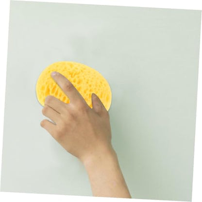 KOMBIUDA 4pcs Wall Texture Repair Sponge Set, Removable Yellow Drywall Patch Sponges for Ceiling and Wall DIY Painting, Artist Craft and Home Decor Tools