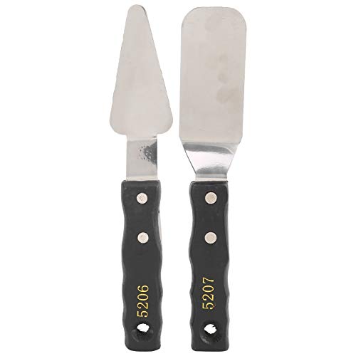 5pc Palette Knives Set, Stainless Steel Spatula Painting Knives for Oil Canvas Acrylic, Artist Palette Knife Oil Painting Accessories