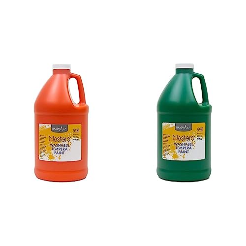 Handy Art Little Masters Washable Tempera Paint Bundle (64 Fl Oz, Half Gallon)