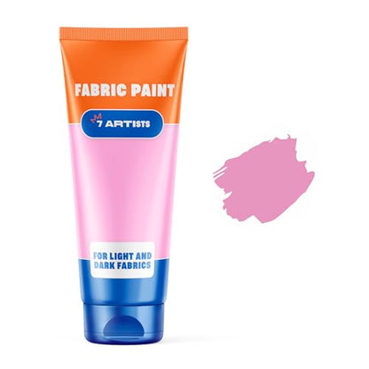 Light Pink Fabric Paint 2 fl. oz – Permanent Fabric Paint Pink for Clothes | Textile Clothing Paints for Cotton and Synthethic Fabrics, Furniture Upholstery, Shoes, Sneakers, T-Shirt, Tote Bags - color: Light Pink 2 fl. oz