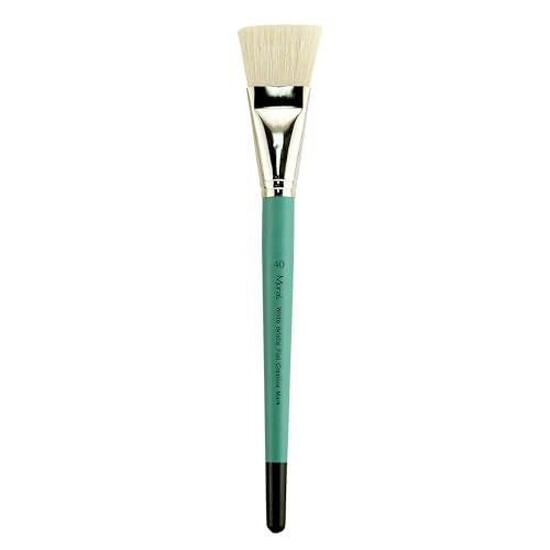Creative Mark Art Supplies Large Mural Natural Hog Bristle Paint Brush - Flat #40 - Artist Supplies for Acrylics, Watercolors, and Oils - Durable, Resilient, Seamless Ferrules - color: Flat, size: 40