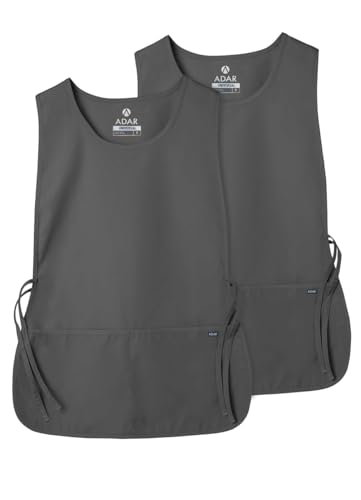 Adar Universal Cobbler Apron 2 Pack - Unisex Cobbler Apron - color: Pewter, size: X-Large