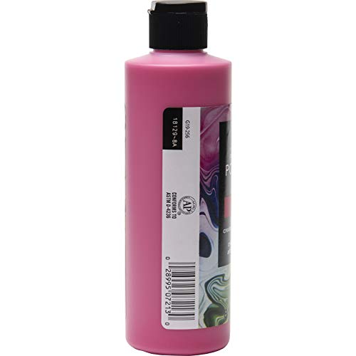 FolkArt Pre-Mixed Acrylic Pouring Paint, 8 oz, Bright Pink - color: Bright Pink
