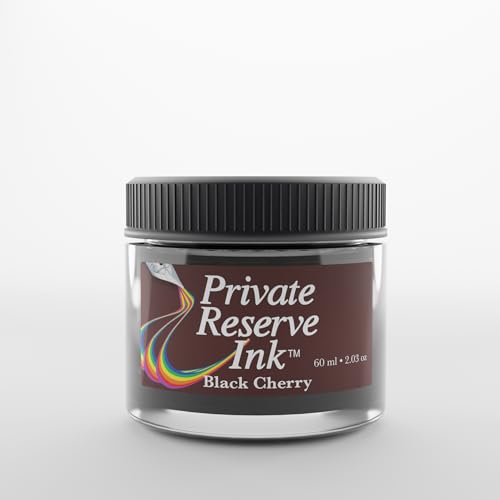 Private Reserve Premium Fountain Pen Ink, 60ml Bottle, Black Cherry | Premium fountain pen ink with smooth flow, rich color, and reliable everyday writing performance. - color: Black Cherry