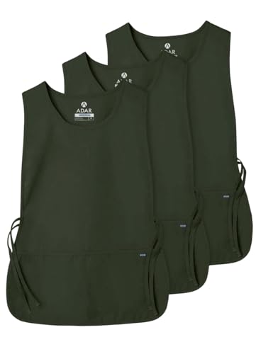 Adar Universal Cobbler Apron 3 Pack - Unisex Cobbler Apron - color: Olive, size: Standard