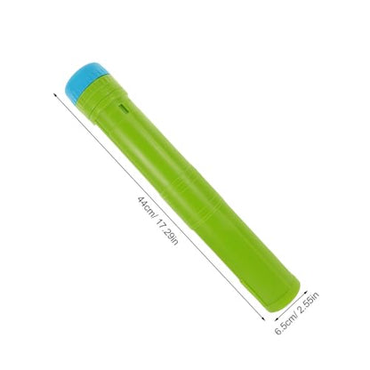 VILLCASE Expandable Plastic Poster Tube with Strap and Lid, Telescoping round Storage Container for Artwork, Blueprints, and Drawings, Sturdy Art and Document Carrying Case for Storage