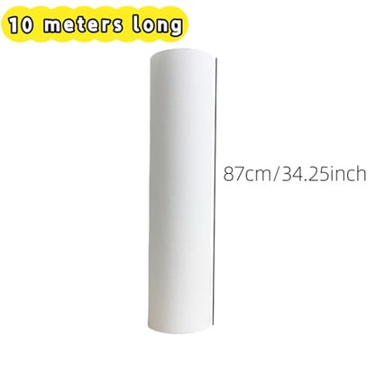 10M/Roll Cotton Canvas Roll,White Blank Specialized Suitable for Oil Painting, Pigments,27,37,47,57,67,77,87cm Wide(87cmx10m) - color: 87cmx10m