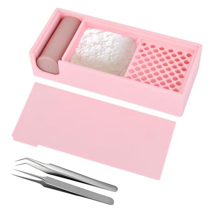 Cornstarch Tapper Box for Polymer Clay – Powder Container with Tapper, Essential Polymer Clay Tool for Earring Making & Craft Projects