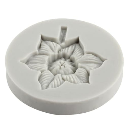 Flower Polymer Clay Mold Daffodil Flower Silicone Molds for DIY Crafts Air Dry Plaster Polymer Clay Epoxy Resin Casting Jewelry Making - color: Style R