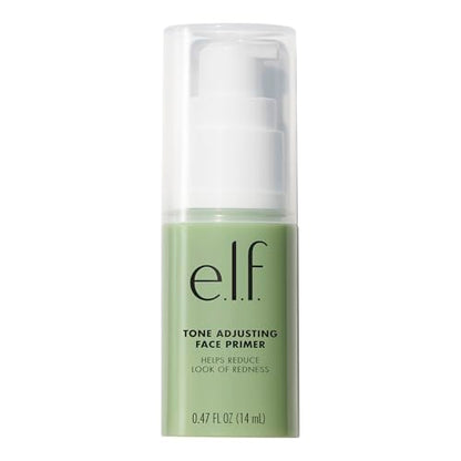 e.l.f. Tone Adjusting Face Primer, Makeup Primer For Neutralizing Uneven Skin Tones & Redness, Grips Makeup To Last, Vegan & Cruelty-free, Small - size: 0.47 Fl Oz (Pack of 1)