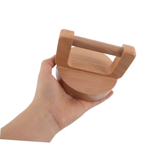 JOINPAYA Wood Baren for Printmaking with Ergonomic Handle and Wiping Cloth, Linocut Press Tool for Block and Screen Printing, Handheld Printmaking Burnisher for Artists and Craft Makers