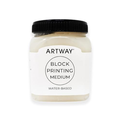 Artway Premium Block Printing Medium - 250ml - Ideal for Relief, Block and Lino Printmaking