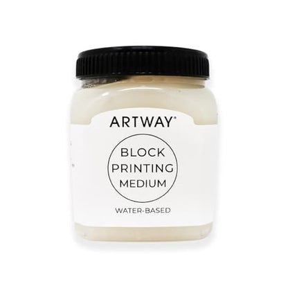 Artway Premium Block Printing Medium - 250ml - Ideal for Relief, Block and Lino Printmaking