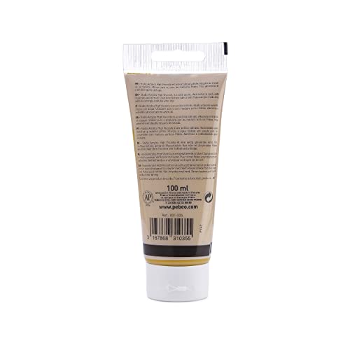 PEBEO - Acrylic Fine Studio Acrylics - Venice Yellow - Venice Yellow 100ml/3.38oz, 100 ml Tubes (831-035) - color: Venice Yellow