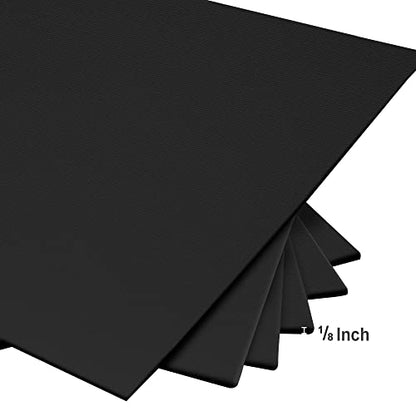 PHOENIX Black Canvas Boards for Painting - 6x8 Inch, 6 Pack - Small Square Canvases Gesso Primed Cotton Acid Free, Blank Flat Canvas Panel for Acrylic, Oil, Tempera, Metallic, Neon Paints & Crafts