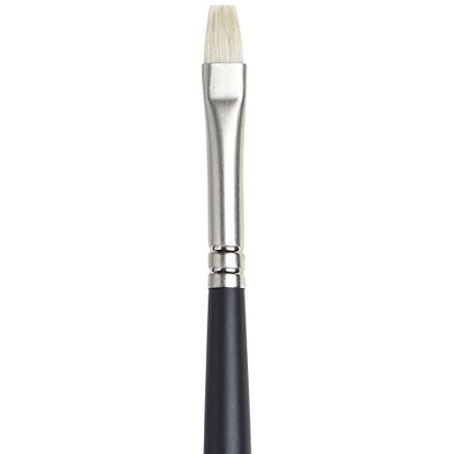 Winsor & Newton Artists' Oil Hog Paint Brush, Long Handle Size 3, Bright - size: #3, style: Bright