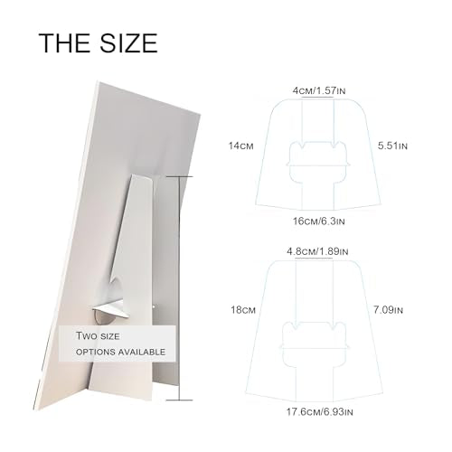 20 Pack Poster Stand Self-Stick Cardboard Easel Backs, Easy and Quick Application, 7.1" White Picture Frame and Art Easel Stand for Craft Projects, Posters, Signs and Photos