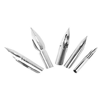 Dip Pen Set With 2 Manga Pen Nib Holder and 5 Dip Pen Nibs, Cartoon Comic Dip Pen Set, Drawing Comic Pen Nib With Drawing Eraser