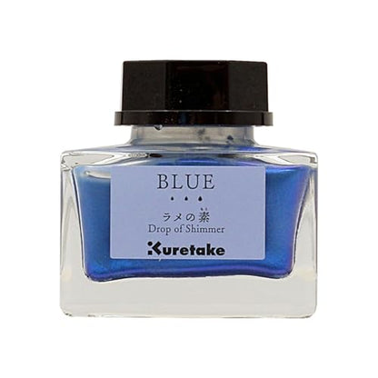 Kuretake ECF163-030 Ink - Cafe Glitter Base Blue - color: Blue