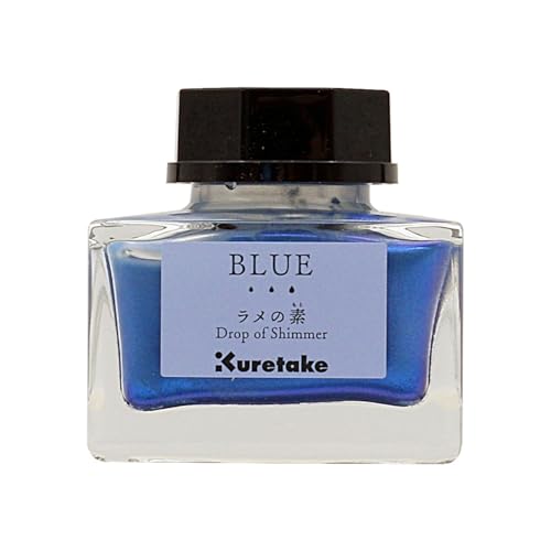 Kuretake ECF163-030 Ink - Cafe Glitter Base Blue - color: Blue