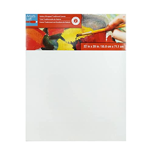 Artist's Loft Level 2 Gallery Wrapped Traditional Canvas, 12 Pack - size: 22" x 28"