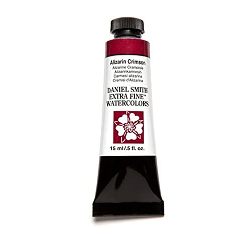Daniel Smith Extra Fine Watercolor 15ml Paint Tube, Alizarin Crimson (284600004), 0.5 Fl Oz (Pack of 1) - color: Alizarin Crimson