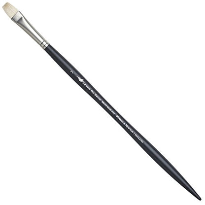Winsor & Newton Artists' Oil Hog Paint Brush, Long Handle Size 7, Bright - size: #7, style: Bright