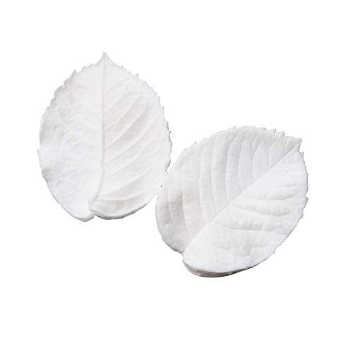 KALAIEN Leaf Petal Veiner Gum Paste Mold Sugar Craft Tools Rose Flower Leaf Vein Double Veiners Mold - color: Rose Petal
