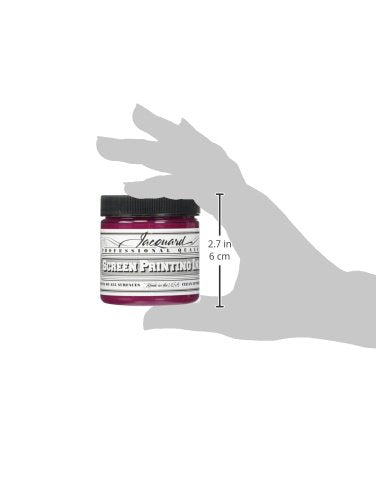 Jacquard Professional Screen Print Ink, Water-Soluable, 4oz Jar, Magenta (107)