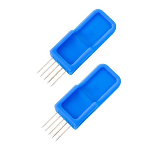 Housoutil 2pcs Pin Texture Brush for Clay Pottery Scoring Tool Kit Clay Texture Roller for Adults Beginners Pottery Tools Set