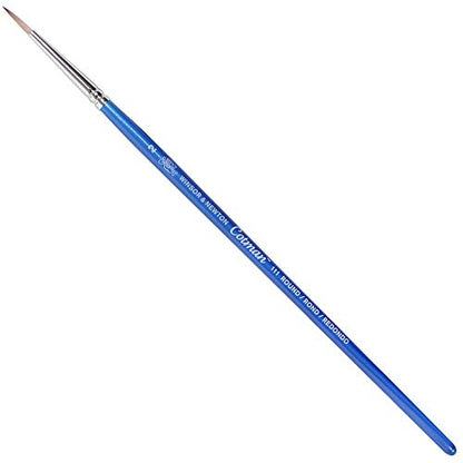 Winsor & Newton Cotman Water Colour Series 111 Short Handle Synthetic Brush, SH #2 - size: SH #2, style: Series 111 Round