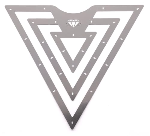 DiamondCore Tools Triangle Carving Metal Rib for Pottery, Flexible Stainless Steel Stencil Rib for Carving 60-Degree Triangle Patterns on Clay - color: Triangle Carving Metal Rib