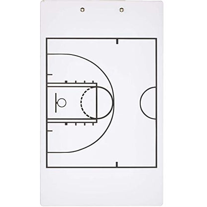 Murray Sporting Goods Dry Erase Coaches Clipboard | Double-Sided Dry Erase White Board - style: Basketball