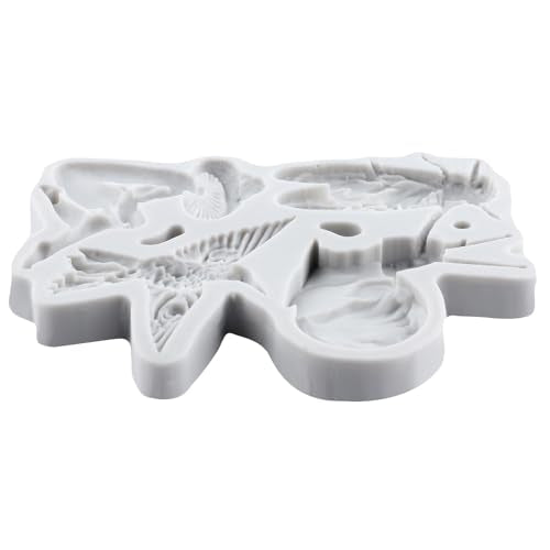 Insect Mushroom Polymer Clay Mold Beetle Snial Mushroom Bird Silicone Molds for DIY Crafts Epoxy Resin Casting Air Dry Polymer Clay Plaster Jewelry Making - color: Style J