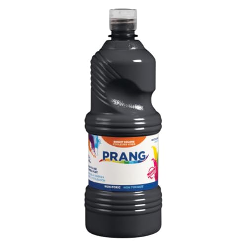 Prang Ready-to-Use Tempera Paint Quart, 32 oz., Black, 6 Count - color: Black (Pack of 6)