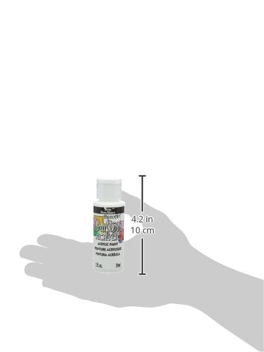 DecoArt DCA01-3 Crafter's Acrylic Paint, 2-Ounce, White - color: White, size: 2 Fl Oz (Pack of 1)