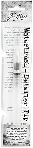 Ranger Ink Tim Holtz Distress Watercolor Pencils - Set 1 - Pack of 12 - and Detailer Water Brush