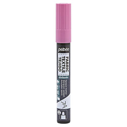 Pebeo 7A Marter Fabric Marker, 4 mm, Pink - color: Pink