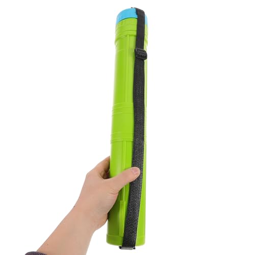VILLCASE Expandable Plastic Poster Tube with Strap and Lid, Telescoping round Storage Container for Artwork, Blueprints, and Drawings, Sturdy Art and Document Carrying Case for Storage