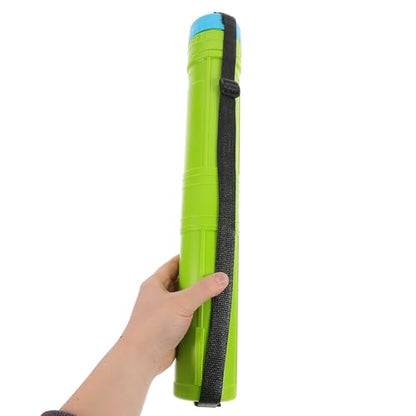 VILLCASE Expandable Plastic Poster Tube with Strap and Lid, Telescoping round Storage Container for Artwork, Blueprints, and Drawings, Sturdy Art and Document Carrying Case for Storage