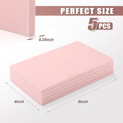 Bobblebro Linoleum Blocks for Printmaking Supplies - 5PCS 4”x6”Rubber Linocut Block Printing Kit for Stamp Carving, Soft Relief Printing Linoleum for DIY Crafts & Art Projects - color: 4"×6"-5PCS