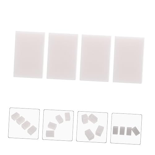 Housoutil 4Pcs Professional Rubber Carving Blocks for DIY Crafts Rubber Stamp Tools with Smooth Edges for Printmaking and Engraving Projects Each
