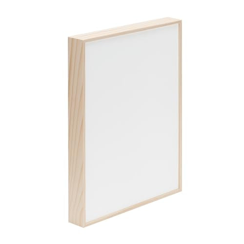 Da Vinci Pro Liquid Art Canvas Multi-Media Panels for High Flow Fluid Acrylics, Glazing Liquids, Pouring Mediums, Encaustics, Resin Paints, and Alcohol-Based Ink - [3/4" Deep, 16x16" Panel] - size: 16x16" Panel