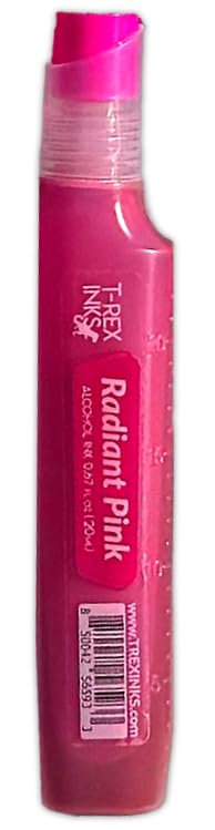 Single Bottles - Vibrant Professional Quality, Huge 20ml Bottles, Intensely Saturated, High Gloss, for Painting, Tumblers & Epoxy Resin Art (Radiant Pink)