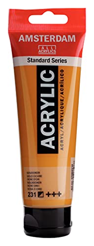 Amsterdam Standard Series Acrylic Tube 120ml Gold Ochre 231 (17092312) - color: Gold Ochre, size: 4.05 Fl Oz (Pack of 1)